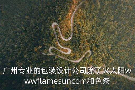 廣州專業(yè)的包裝設(shè)計(jì)公司除了火太陽wwwflamesuncom和色條