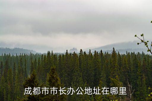 成都市市長辦公地址在哪里