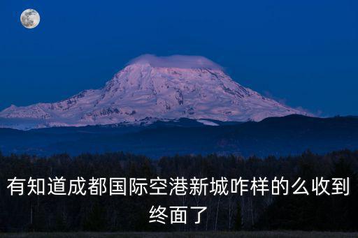 有知道成都國際空港新城咋樣的么收到終面了