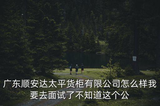 廣東順安達(dá)太平貨柜有限公司怎么樣我要去面試了不知道這個(gè)公