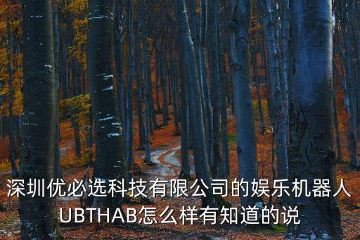 深圳優(yōu)必選科技有限公司的娛樂(lè)機(jī)器人UBTHAB怎么樣有知道的說(shuō)