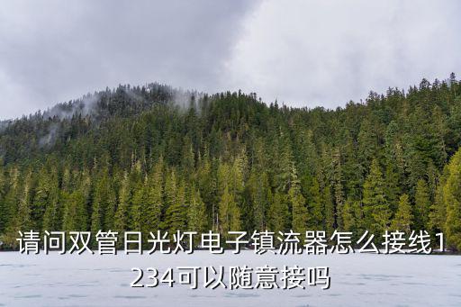 請問雙管日光燈電子鎮流器怎么接線1234可以隨意接嗎