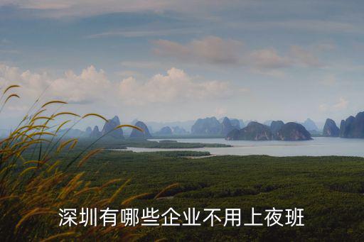 深圳有哪些企業(yè)不用上夜班