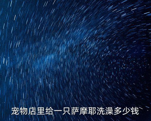 幼犬薩摩洗澡多少錢，宜良寵物店幫薩摩耶幼犬洗澡要多少錢