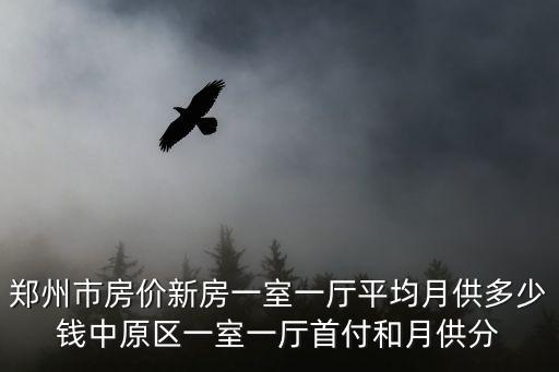 鄭州市房價新房一室一廳平均月供多少錢中原區一室一廳首付和月供分