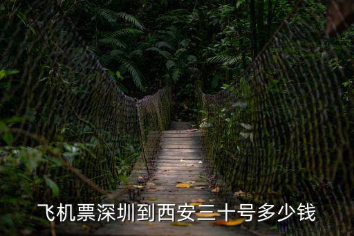 飛機票深圳到西安三十號多少錢