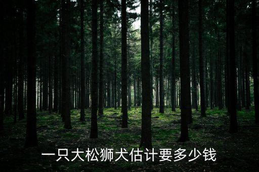 一只大松獅犬估計要多少錢