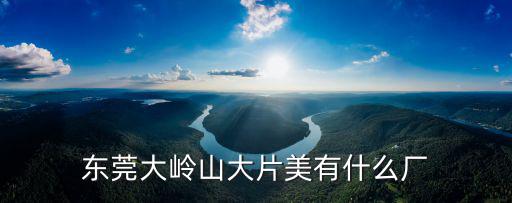 東莞大嶺山大片美有什么廠