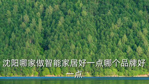 沈陽哪家做智能家居好一點(diǎn)哪個(gè)品牌好一點(diǎn)