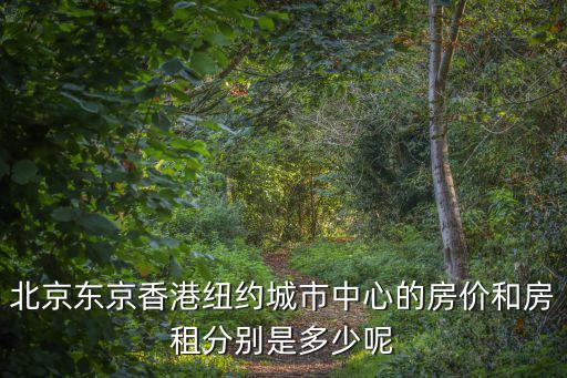 北京東京香港紐約城市中心的房價和房租分別是多少呢