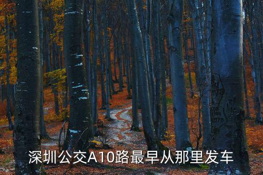 深圳公交A10路最早從那里發車