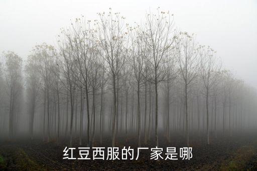 紅豆西服的廠家是哪