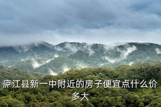 廬江縣新一中附近的房子便宜點(diǎn)什么價(jià)多大