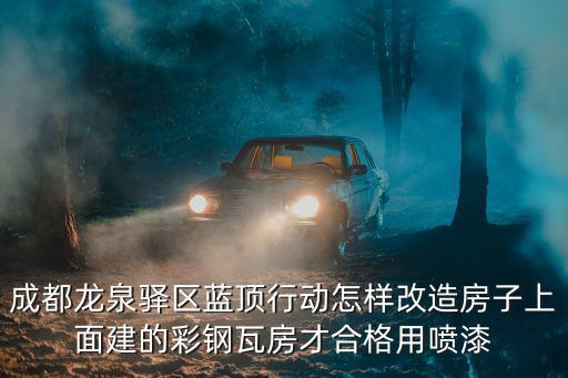 成都龍泉驛區(qū)藍(lán)頂行動(dòng)怎樣改造房子上面建的彩鋼瓦房才合格用噴漆