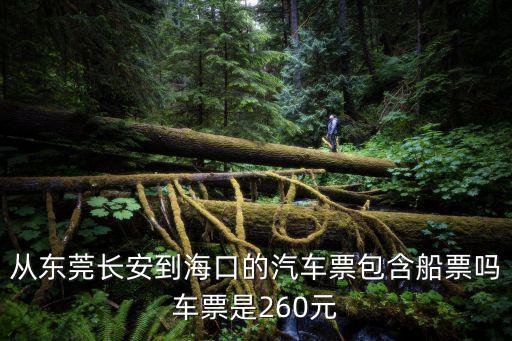 從東莞長安到?？诘钠嚻卑眴彳嚻笔?60元