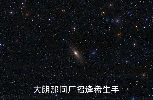 大朗那間廠招逢盤生手