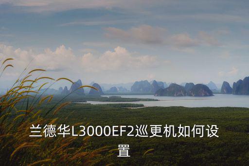 蘭德華L3000EF2巡更機如何設置