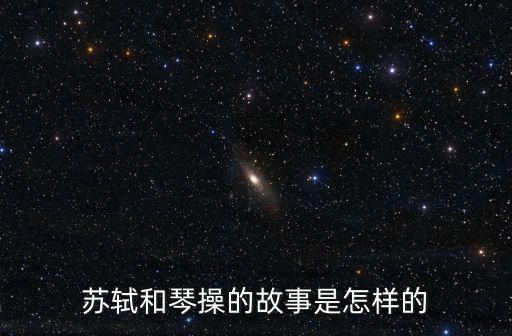 蘇軾和琴操的故事是怎樣的