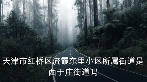 天津市紅橋區(qū)流霞東里小區(qū)所屬街道是西于莊街道嗎