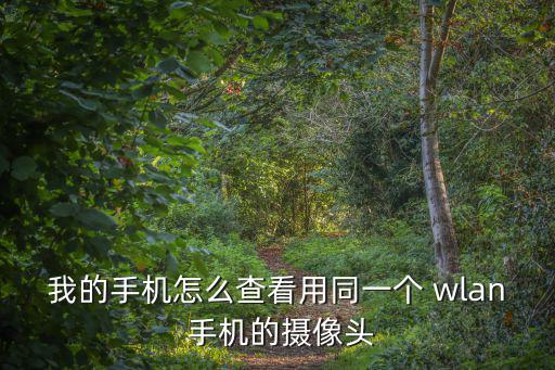我的手機怎么查看用同一個 wlan 手機的攝像頭