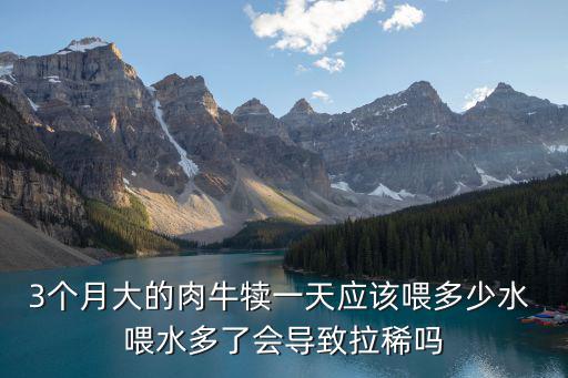 3個(gè)月大的肉牛犢一天應(yīng)該喂多少水 喂水多了會(huì)導(dǎo)致拉稀嗎