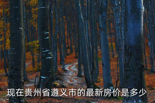 現在貴州省遵義市的最新房價是多少
