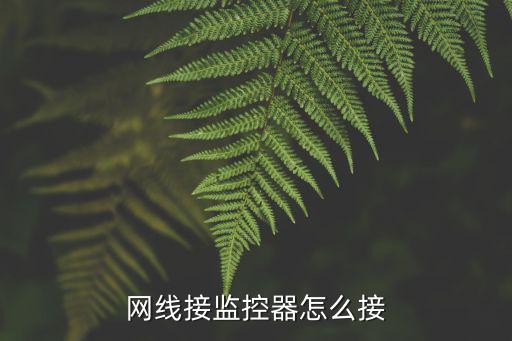網線接監控器怎么接