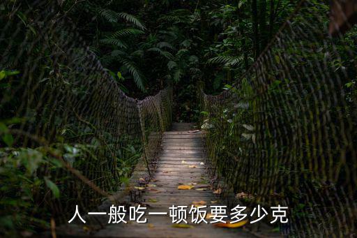 人一般吃一頓飯要多少克