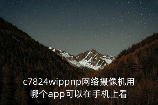 c7824wip怎么安裝下載，c7824wippnp網絡攝像機用哪個app可以在手機上看