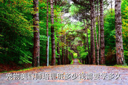 寵物美容師培訓班多少錢需要學多久