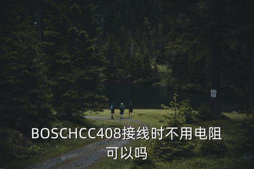 BOSCHCC408接線時不用電阻可以嗎