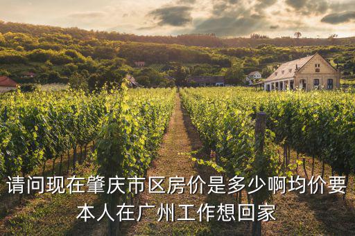 請問現(xiàn)在肇慶市區(qū)房價是多少啊均價要本人在廣州工作想回家