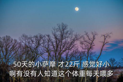 50天的小薩摩 才22斤 感覺(jué)好小啊有沒(méi)有人知道這個(gè)體重每天喂多