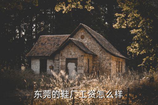 東莞的鞋廠工資怎么樣