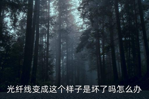 光纖線怎么了，光釬線折了會出現什么原因