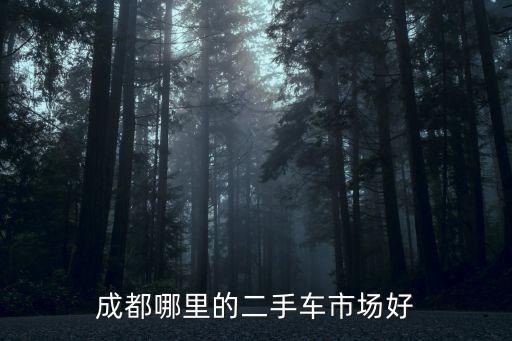 成都哪里的二手車市場好