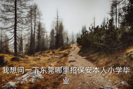 我想問一下東莞哪里招保安本人小學畢業