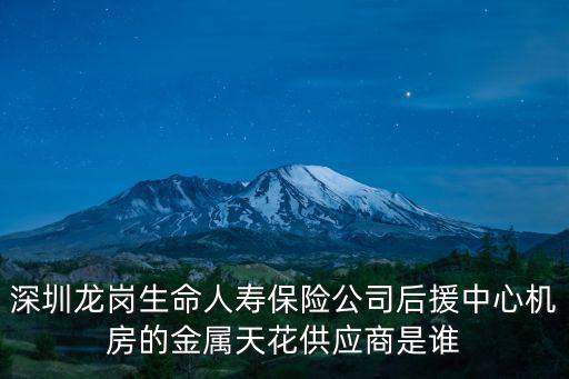 深圳龍崗生命人壽保險(xiǎn)公司后援中心機(jī)房的金屬天花供應(yīng)商是誰