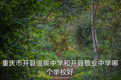 重慶市開州溫泉中學99級，重慶市開縣溫泉中學和開縣敬業中學哪個學校好