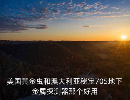 美國黃金蟲和澳大利亞秘寶705地下金屬探測器那個好用