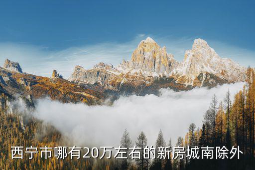 西寧市哪個區房價高點，西寧市哪有20萬左右的新房城南除外