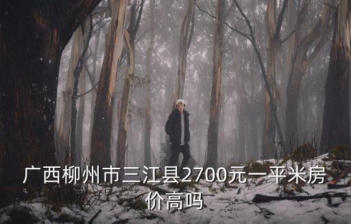 廣西柳州市三江縣2700元一平米房價高嗎
