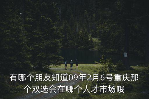 有哪個(gè)朋友知道09年2月6號重慶那個(gè)雙選會在哪個(gè)人才市場哦