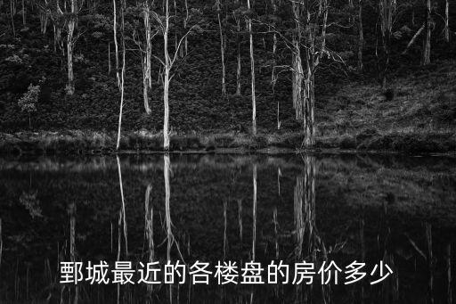 鄄城最近的各樓盤的房價多少