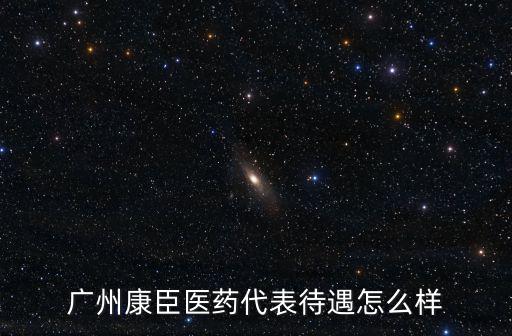 廣州康臣醫(yī)藥代表待遇怎么樣
