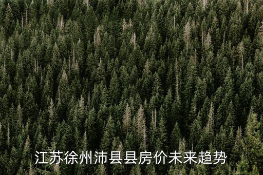 江蘇徐州沛縣縣房價未來趨勢