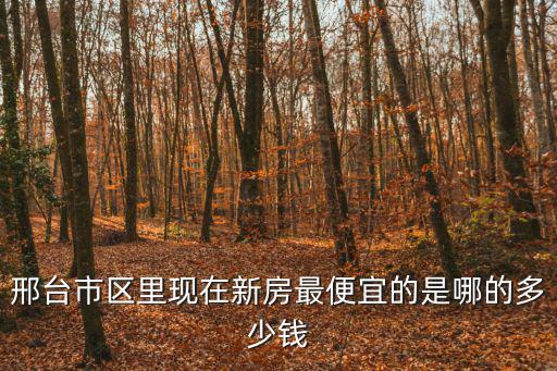 邢臺哪個城市房價最低，邢臺市區(qū)哪里的房子便宜大概兩千至三千每平米