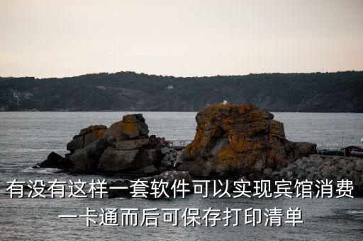 有沒有這樣一套軟件可以實現賓館消費一卡通而后可保存打印清單