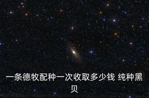 一條德牧配種一次收取多少錢 純種黑貝