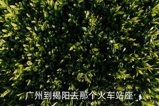 廣州到揭陽去那個火車站座